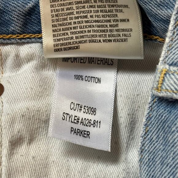 AGOLDE Distressed Cut-Off Parker Jean Shorts - size 29 - Picture 8 of 8